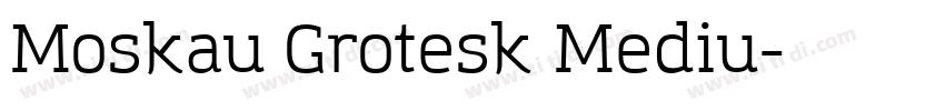 Moskau Grotesk Mediu字体转换